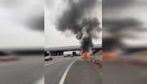 VIDEO: Na ceste pri Bratislave horelo auto