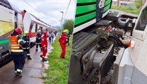 FOTO+VIDEO: Na strednom Slovensku sa zrazili vlaky, hlásia zranených
