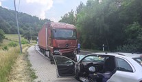 FOTO: Tragédia na východe Slovenska. Pri zrážke kamióna a auta zomreli dve ženy