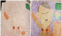 V zošite s detskými omaľovávankami sa objavil Adolf Hitler