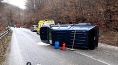 Dopravná nehoda pri Prievidzi. Zasahovali všetky záchranné zložky