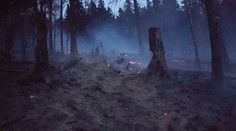 Takto horel les v Gemerskej Polome, požiar už lokalizovali