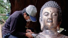 Zrútila sa gigantická socha Budhu. Výstavba bola v poslednom štádiu