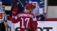 Šarangovič sa kajal za vztýčený prostredník slovenským hokejistom, Studenič odpovedal