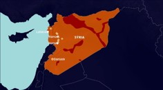 Mapa sýrskych miest, ktoré bombardujú Rusi