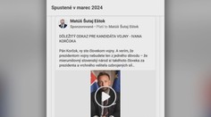 Šutaj Eštok platil reklamu proti Korčokovi. Mimovládne organizácie sa búria proti rozhodnutiu úradu