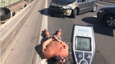 Opitý vodič po nehode nadával policajtom, v aute s ním boli aj tri deti