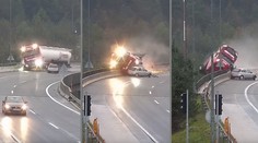 Tragická nehoda v Slovinsku: Cisterna sa zrútila do rokliny, vodič bol na mieste mŕtvy