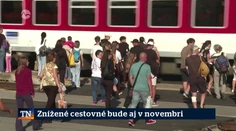 Znížené cestovné bude aj v novembri