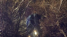 Pri Hlohovci skončilo po nehode auto na strome