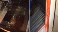 Vyľakaní cestujúci: Autobus plný ľudí zaliala tekutina ako krv