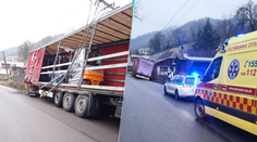 FOTO: V obci Brehy zrazil kamionista ženu. „Bola to moja mama, vodičovi namerali 2,5 promile alkoholu,“ napísal nám syn