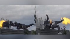 VIDEO: Ruský vojak takmer postrieľal vlastnú jednotku. Zábery „rodea s guľometom“ sa stali virálnymi
