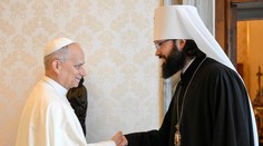 Pápež prijal vysokopostaveného duchovného ruskej pravoslávnej cirkvi