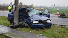 Ranná tragédia v Trebišove. Pri nehode prišiel o život 54-ročný muž