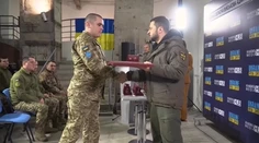 Zelenskyj navštívil zranených vojakov v Charkovskej oblasti