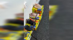 VIDEO: Medzi krabicami v obchode sa plazil had. Hasič ho naháňal po celej predajni