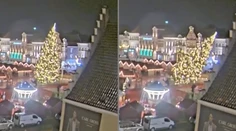 VIDEO: Tragédia na vianočných trhoch v Belgicku. Na ľudí sa zrútil obrovský vianočný strom, hlásia jednu obeť