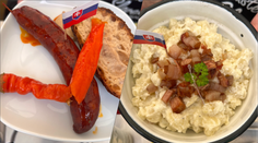 VIDEO: Slovenský bufet vo frankfurtskej fanzóne má úspech. Nemcom najviac chutí „slovenské zlato“