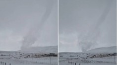 VIDEO: Britskému farmárovi sa podarilo zachytiť vzácny úkaz. Snežný diabol zmizol tak rýchlo, ako sa objavil