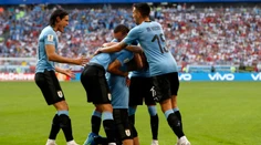 Uruguaj uštedril Rusku prvú prehru.  Oba tímy idú do osemfinále