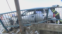 Opitý "kaskadér" v Sabinove zdemoloval zábradlie mosta