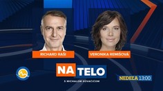 Na telo s hosťami Veronikou Remišovou a Richardom Rašim
