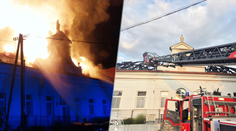 Dramatické zábery z požiaru strechy fary v Číčove: Plameňom odolala len socha Panny Márie