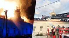 Dramatické zábery z požiaru strechy fary v Číčove: Plameňom odolala len socha Panny Márie