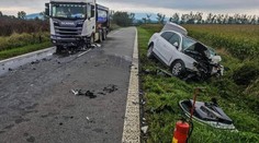FOTO: Tragická nehoda na východe Slovenska. Žena (†43) neprežila zrážku s nákladiakom
