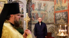 OBRAZOM: Vianočnú omšu absolvoval Putin inak ako po iné roky. Neprišiel medzi radových občanov
