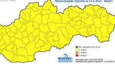 Dávajte si pozor. Búrky a vysoké teploty po celom Slovensku