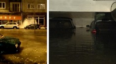 Potopa v Bratislave! Prasknuté potrubie, gejzír a garáže pod vodou