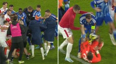 VIDEO: Najlepší Trenčan provokatívne zamával kotlu, urážali mu rodinu. V roztržke skončil na zemi