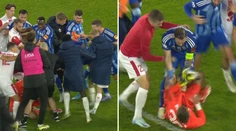 VIDEO: Najlepší Trenčan provokatívne zamával kotlu, urážali mu rodinu. V roztržke skončil na zemi