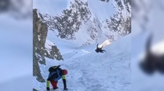 VIDEO: Desivý pád z Rysov. Muž letel žľabom ako handrová bábika, narazil si len malíček