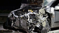 Na diaľnici M5 spôsobili zrejme prevádzači hromadnú nehodu