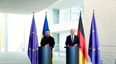 Zelenskyj v Berlíne: Na Rusko nikdy nezaútočíme, oslobodíme iba naše obsadené územia