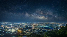 FOTO: Ako by vyzerali nočné panorámy svetových metropol bez svetelného smogu