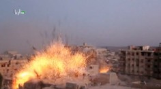 Enormný výbuch barelových bômb zachytili na video