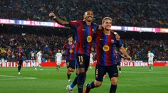 LaLiga: Barcelona totálne zdemolovala súpera, Raphinha oslavoval hetrik. Koncertoval aj tím Hancka