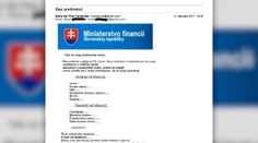 Pozor na tento e-mailový dotazník. Podvodník zneužil logo ministerstva