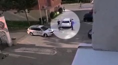Dráma v Prievidzi na videu: Za bieleho dňa muž vytiahol na iného zbraň