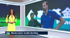 Medvedev trafil diváka
