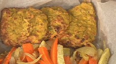 Zeleninové fašírky so zeleninovými hranolčekmi