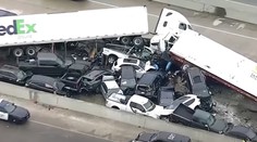 VIDEO: Hromadná zrážka 130 áut v Texase si vyžiadala najmenej šesť obetí, spustil ju šmyk kamióna