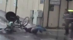 VIDEO: Horor v časovke na Tirreno-Adriatico. Saganovi kolegovia vpálili do chodca