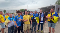 VIDEO: V Nemecku nechýbajú ani priaznivci Ukrajiny. Takto sú pripravení na zápas so Slovenskom