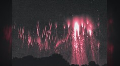 Oblohu nad Slovenskom rozžiarili červení škriatkovia. Vznikli z toho dychberúce zábery