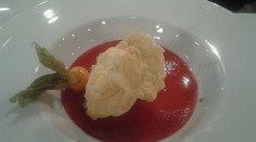 Jahodová dreň so sušeným bielkom